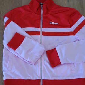 Forever 21 x Wilson Pink Red Track Jacket - Size Medium
